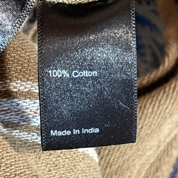 Flint and Tinder Long Sleeve Saddle Blanket Shirt Men's XL Brown Blue Southwest - Picture 10 of 12